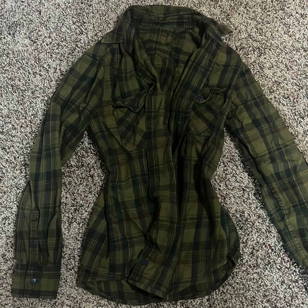Green Plaid Flannel
